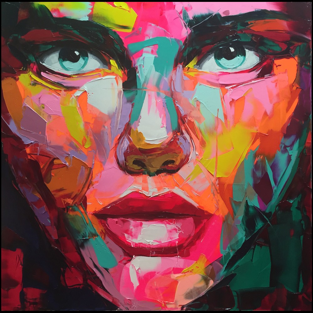 Francoise Nielly Portrait Palette Painting Expression Face009